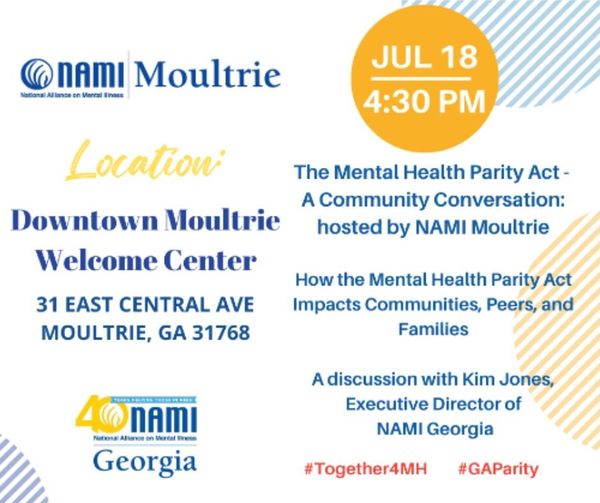 NAMI Moultrie Mental Health Parity Act Downtown Moultrie
