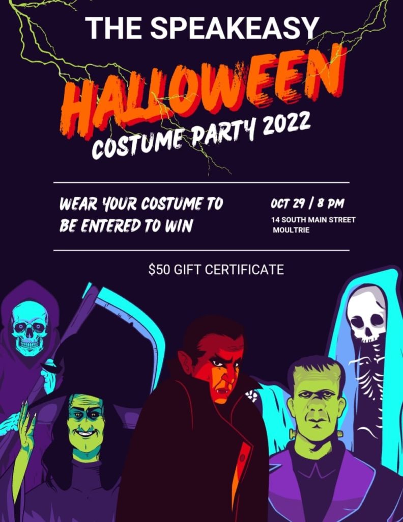 Halloween Costume Party The Speakeasy on Main Downtown Moultrie