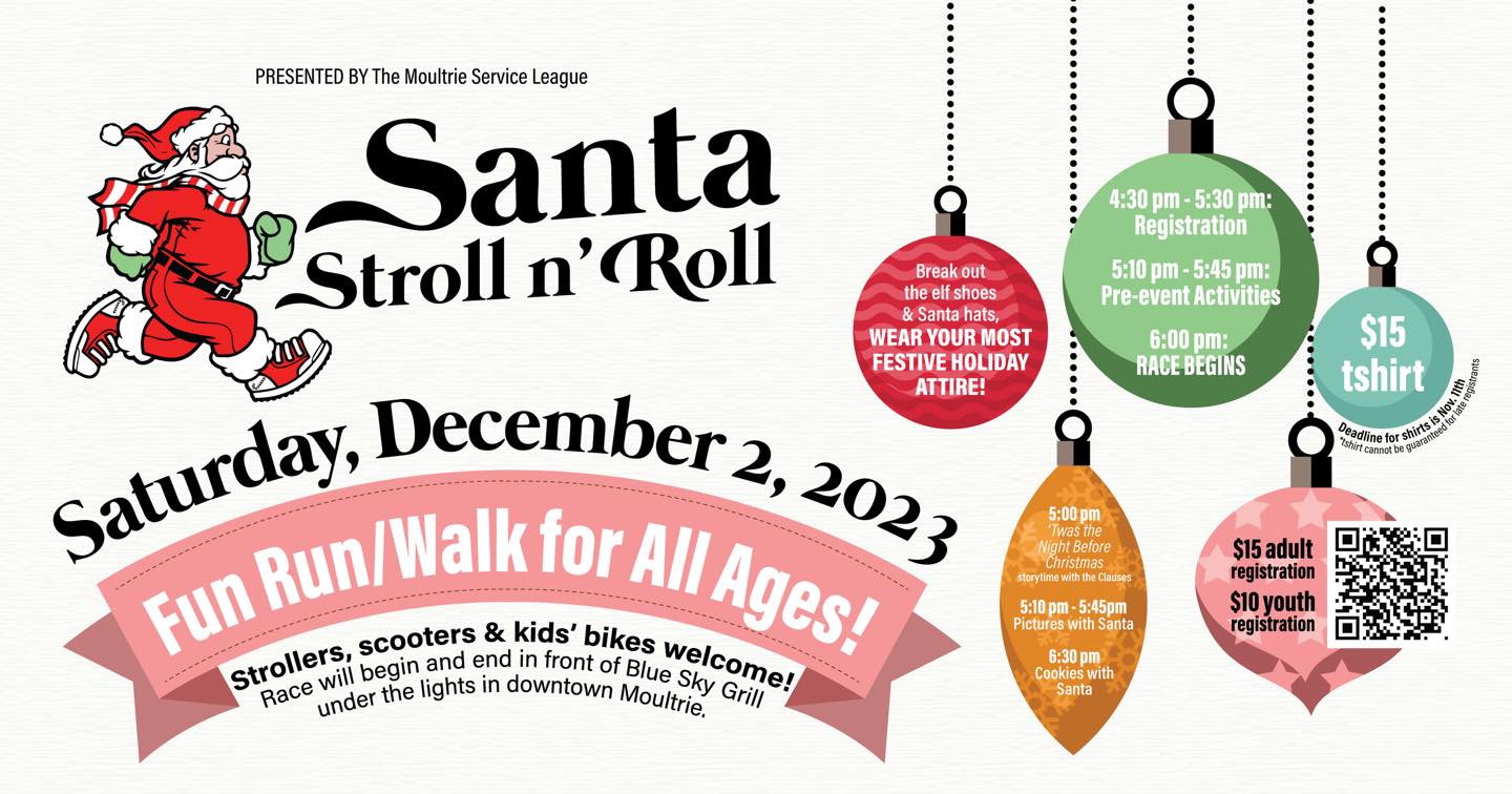 Santa Stroll 'n Roll Downtown Moultrie